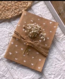 Dried Flowers Card+Organdy Rose Combo!