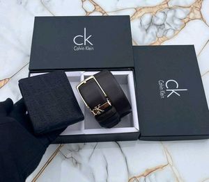 CK PREMIUM QUALITY BELT+ WALLET COMBO WITH BOX