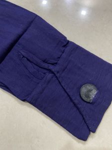 Cropped Navy Blue Shirt