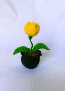 Handmade Crochet Flower Pot