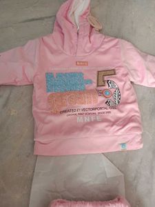 Baby Girl &amp; Boy&#39;s Pink Hooded Tracksuit