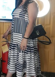 Striped Sleeveless Dress