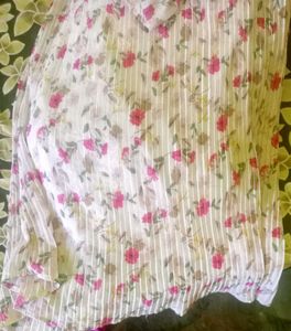 Floral Pleated Top