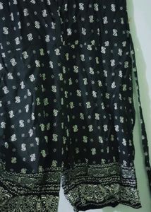 Black &amp; White Print Jumpsuit