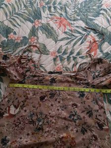 ZARA Floral Off-the-Shoulder Dress