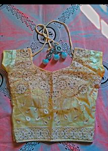 Elegant Yellow Embroidered Lehenga Choli