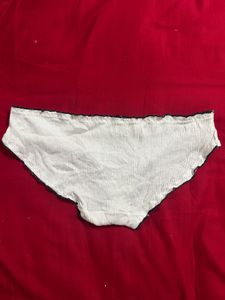 White Ribbed Panty
