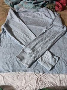 Blue Long Sleeve Top