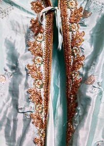 Blue Silk Gown