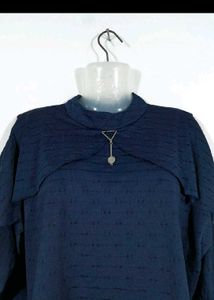 Navy Blue Top For Women