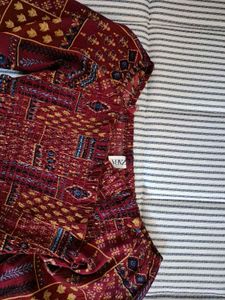 Patterned Crop Top