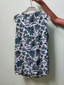 Florecent Print Halter Top