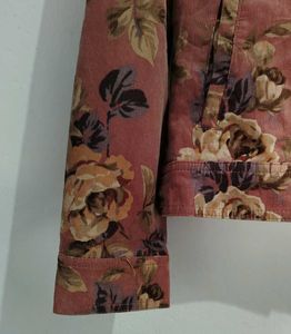 Vintage Crocodile Floral Print Jacket