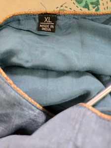 Slight Used Side Slit Kurti Palazzo And Dupatta
