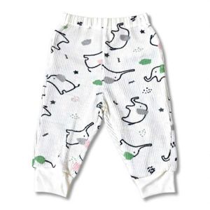 Cute Elephant Print Baby Pants