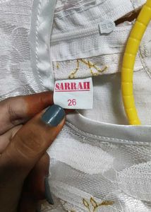 Netted White Frock