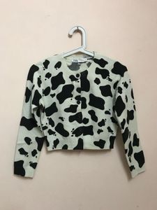 Zara Animal Print Cardigan