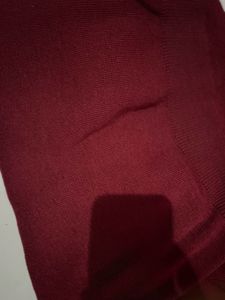 Burgundy V-Neck Sweater