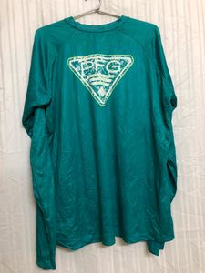 Columbia Sea Green Long Sleeve T Shirt