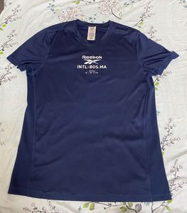 Reebok Men Navy Blue Prime Brand Logo Print Sustai