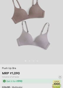 Comfy Everyday Push Up Bras - Set of 2