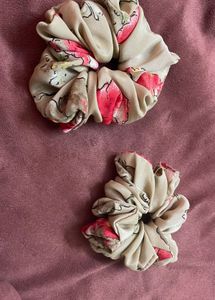 2 Size Scrunchie Set