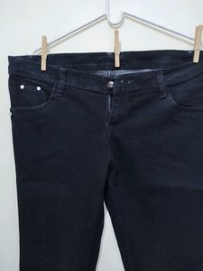 Coaster Pencil Tapered Skinny Fit Black Denim Jean
