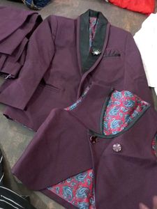 Boys Burgundy Suit combo set at lowest price