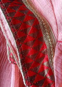 saree with Cute Gingham Dress