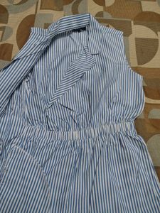 Striped Blue Romper