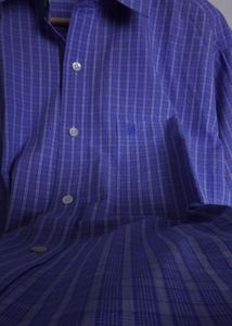 Givenchy Blue Plaid Button-Down Shirt
