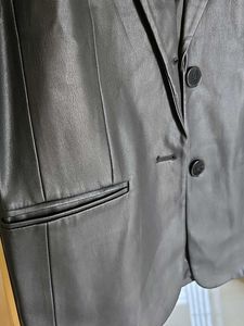ZARA Faux Leather Blazer - Black