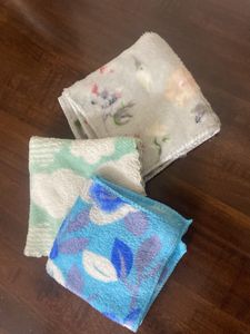 Floral Washcloths - Set of 3