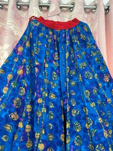 Vintage Blue Batik Skirt