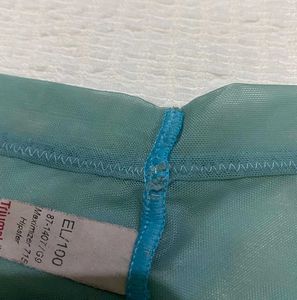 Teal Lace Detail Briefs