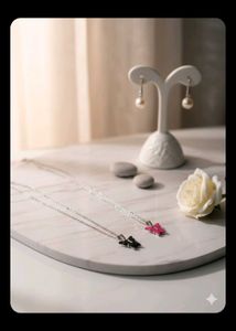 New 2 Butterfly Pendant Necklaces