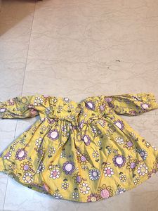 Floral Print Puff Sleeve Dress
