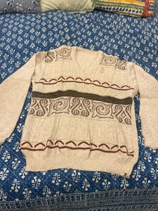 Patterned Knit Sweater