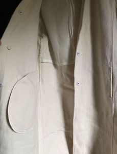 Off White hooded overcoat