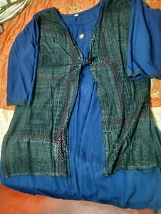 Simple navy blue kurti