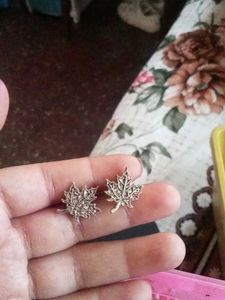 Maple Leaf Stud Earrings