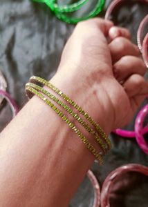 Stone Worked Bangles 💚