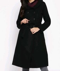 New Pure Wool Solid Coat