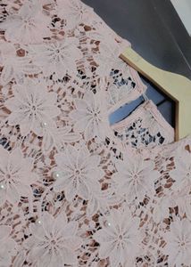 Beige Color Lace Top For 36 Bust