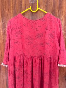 Floral Print Pink Dress