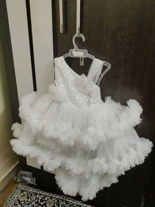 White Ruffled Dress