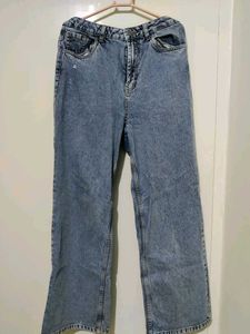 Wide Leg Denim Jeans