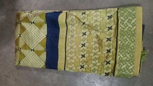 New Saari Lime Green Colour 💖With Blouse