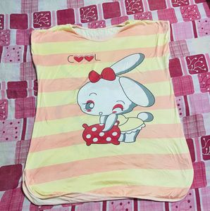 Cute Bunny Print Top