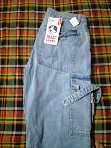 Light Wash Cargo Jeans